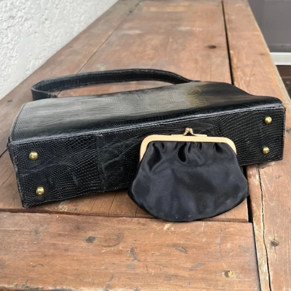 Vintage Lesco 1960s Lizard Handbag - Picture 4 of 11